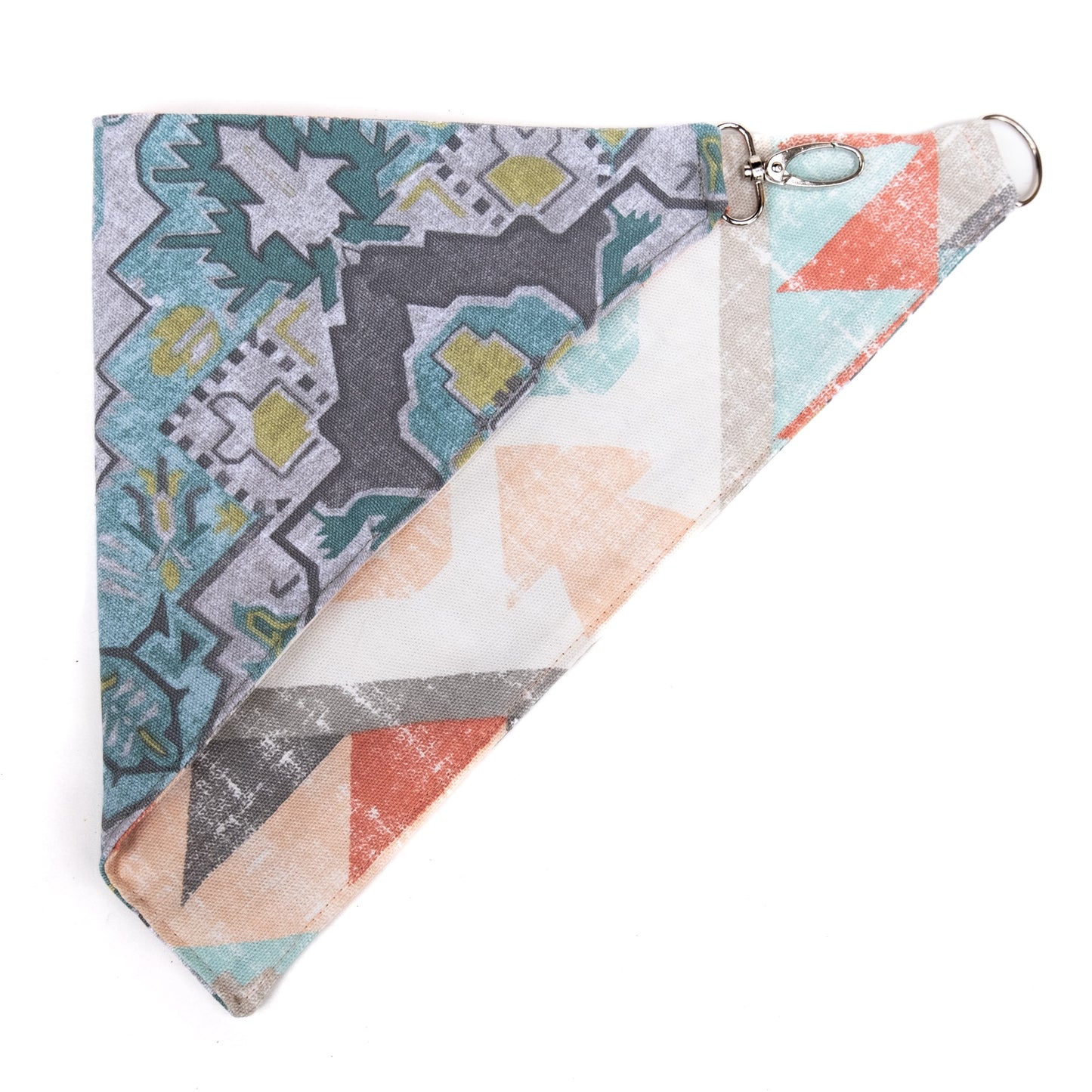 Aztec Geo Reversible Bandana - Clip On