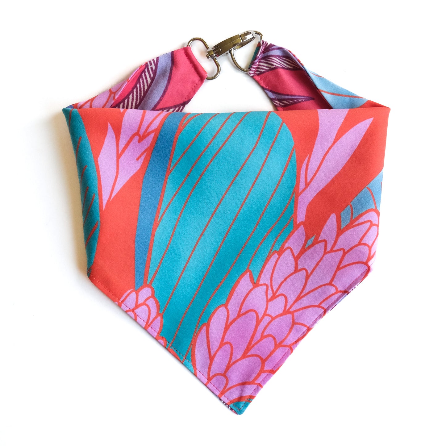 Tropic Poppy Reversible Clip Bandana