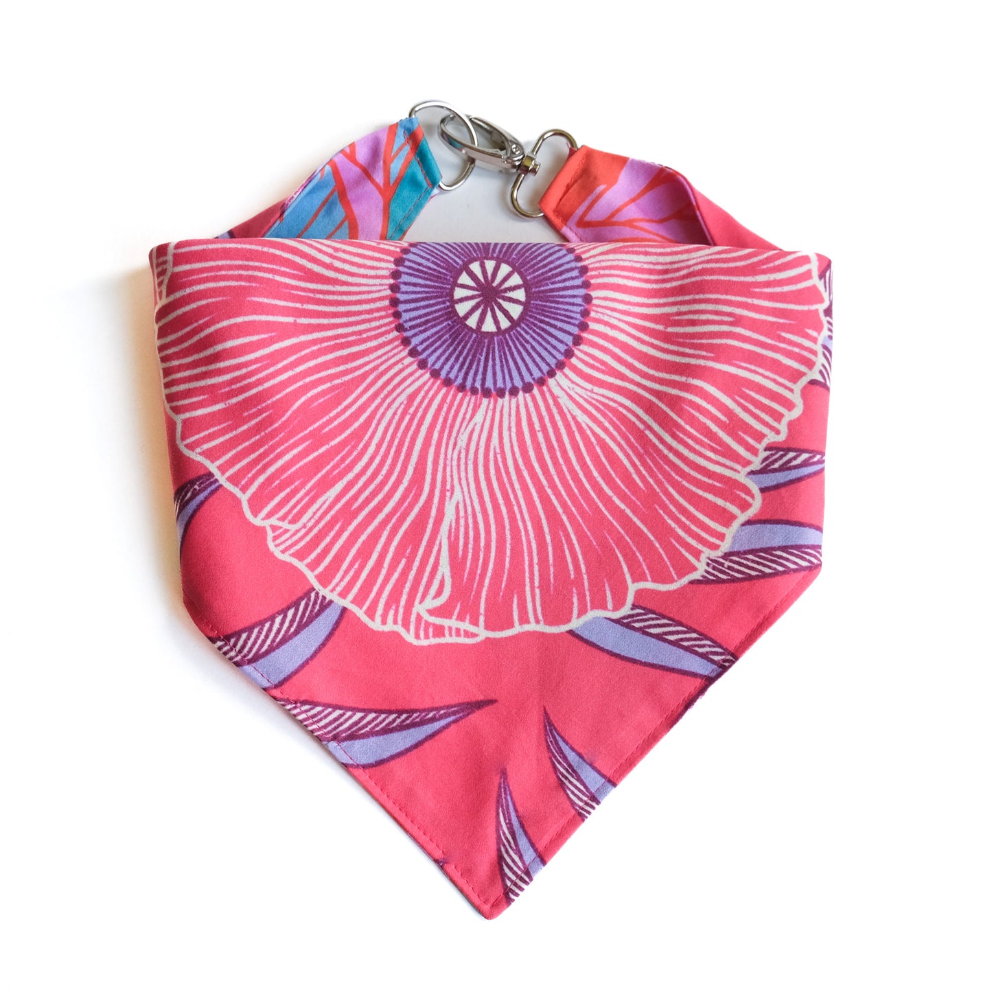 Tropic Poppy Reversible Clip Bandana