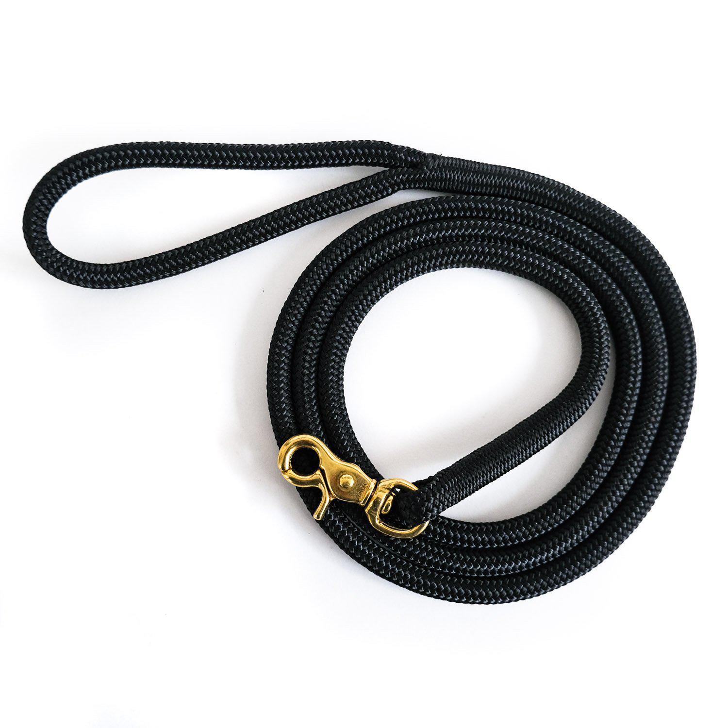 Black rope cheap leash