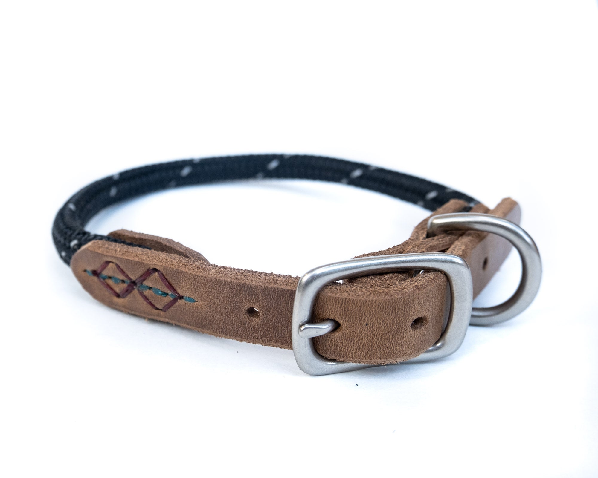 Leather clearance rope collar